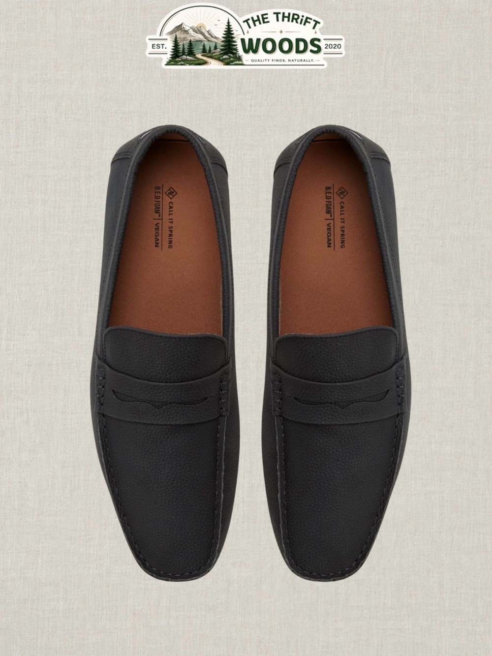 Forini Loafers in Black (textured)